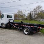 A new mini roll off truck body for a Toronto landscape firm